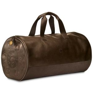 Azzaro Wanted Mens' Chocolate Faux Leather Duffel